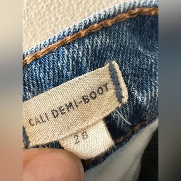 Madewell Cali Demi Boot Vintage Wash High Waist Jeans Size 28 - Picture 6 of 7